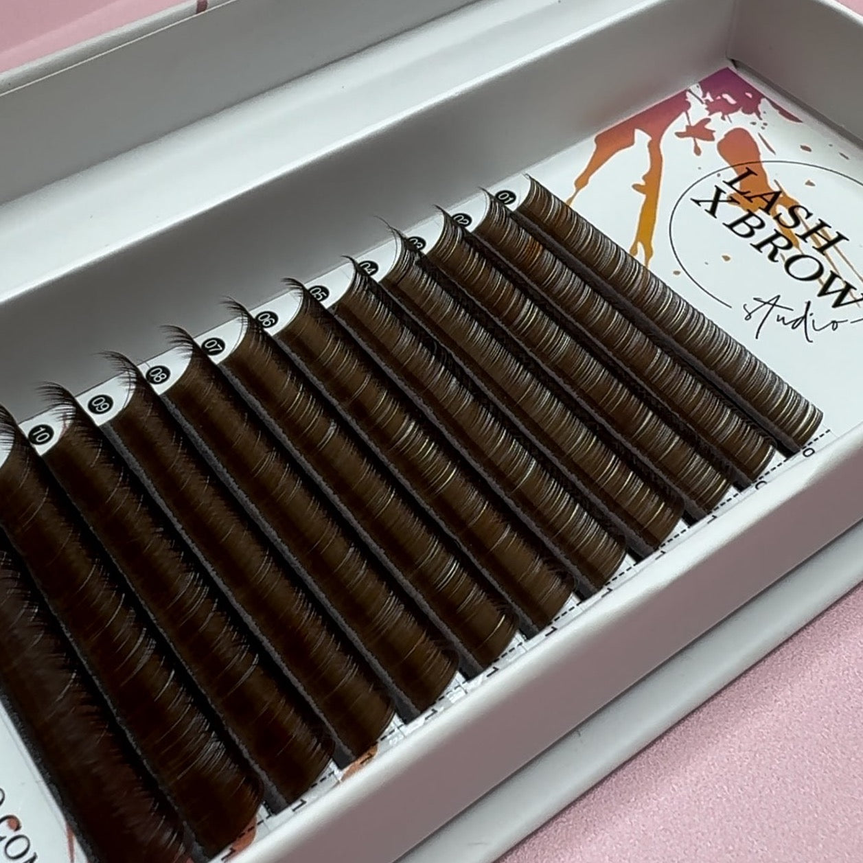 Dark Chocolate Brown Lash Extensions - Classic Extensions