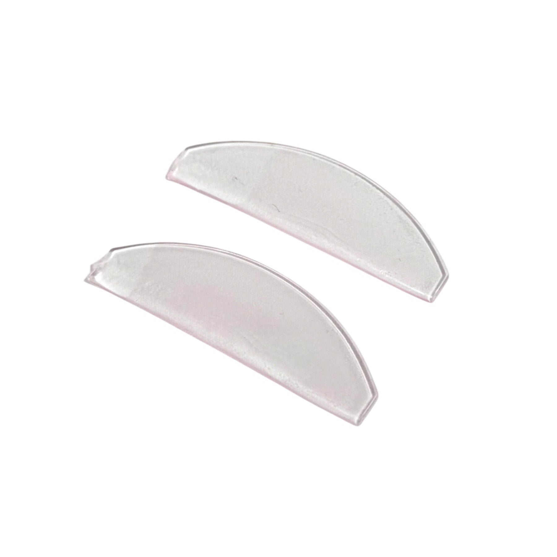 Baby pink Korean lash lift softening shield made from ultra-thin self-adhering silicone for Step 1 lash softening
